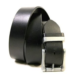 SADDLE BLACK GENUINE LEATHER 1 3/8"Wd CASUAL DRESS MEN'S BELT Sz 36 (R50
